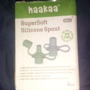 NIB! 2 Haakaa SuperSoft Silicone Spout